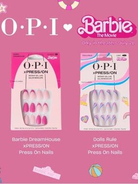 OPI Press-On Nails - Barbie (Bundle of 4)